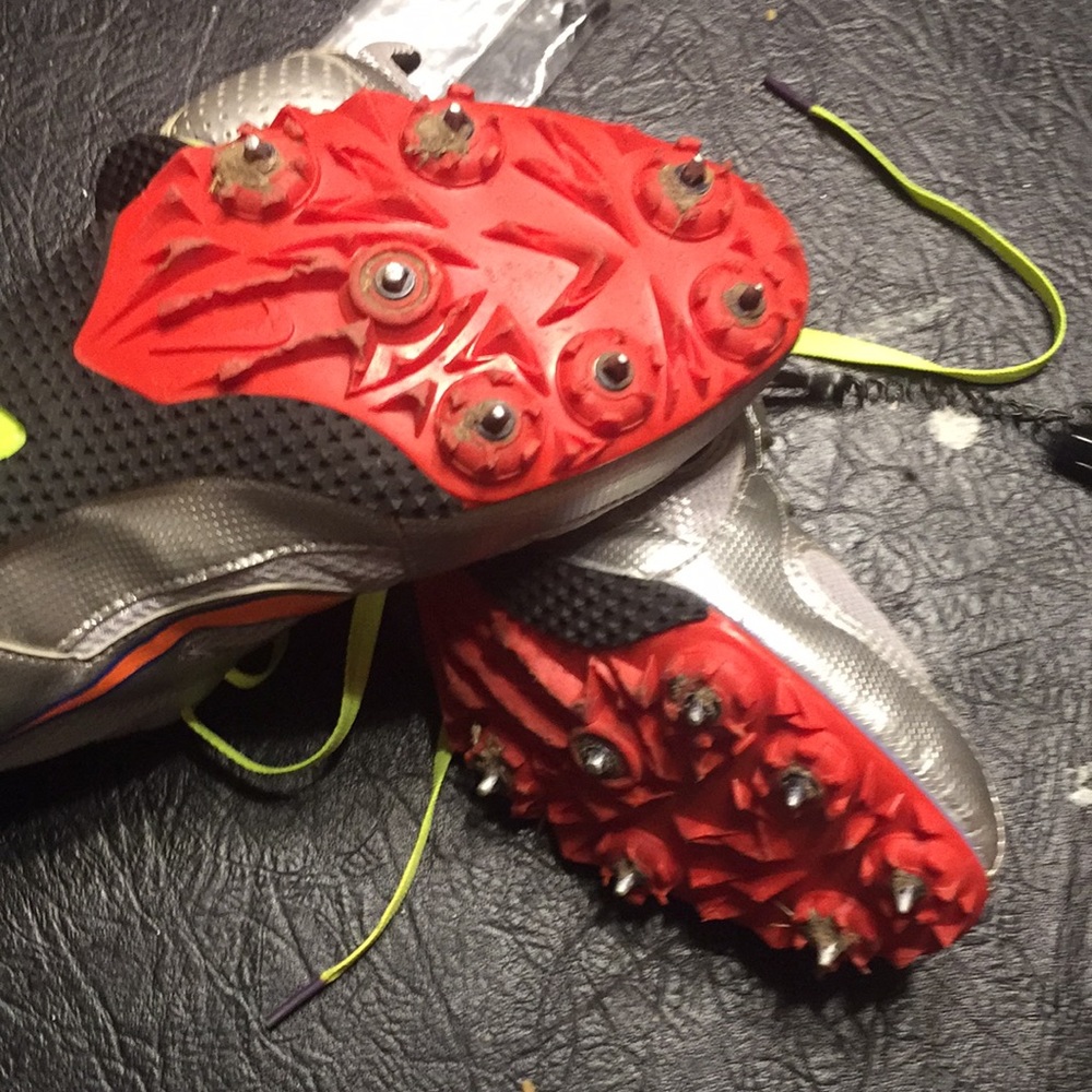 Nike Track shoes size 5.5 with cleat changer - Picture 3 of 4